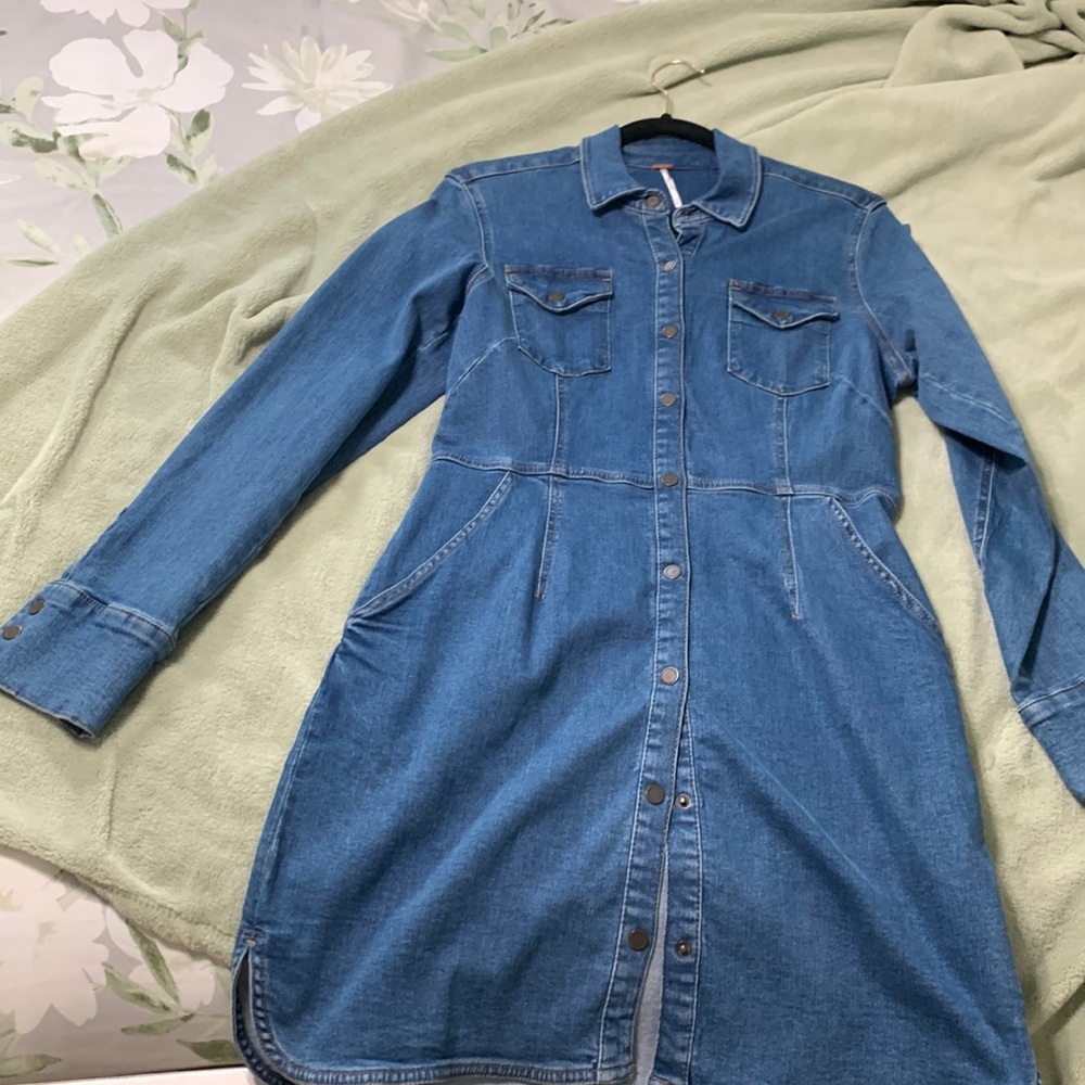 Jeans dress Medium wash button down